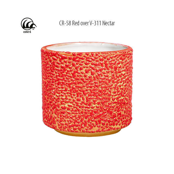Amaco Crawls Red Brush-on Glaze