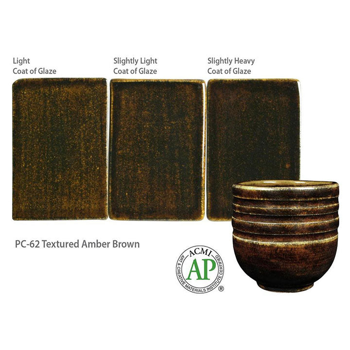 Amaco Potter's Choice Textured Amber Brown Brush-on Glaze