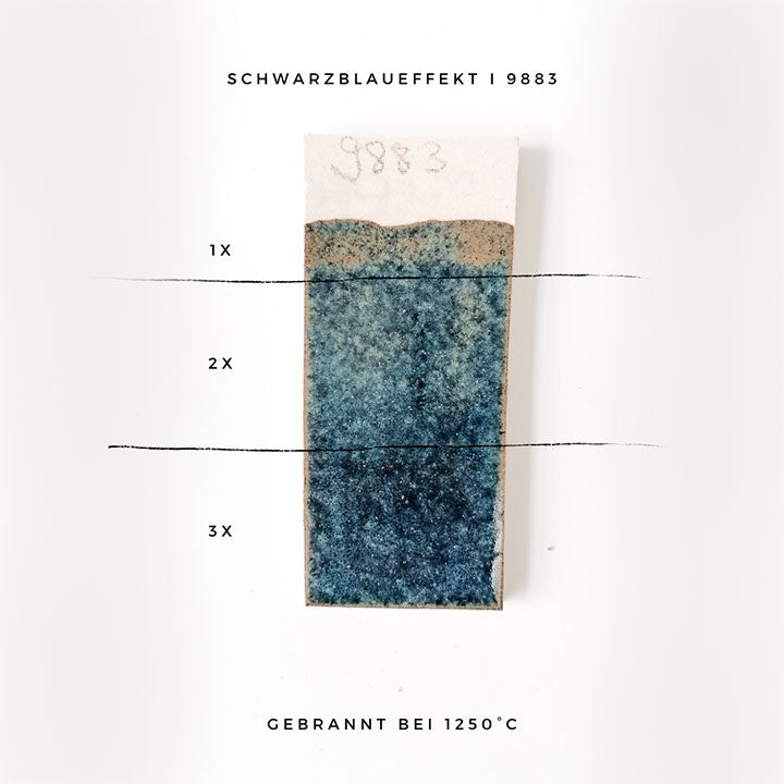 Botz Black Blue Speckle Stoneware Brush-on Glaze
