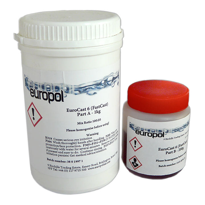 EuroCast 6 Fast Cast Polyurethane Resin Kit