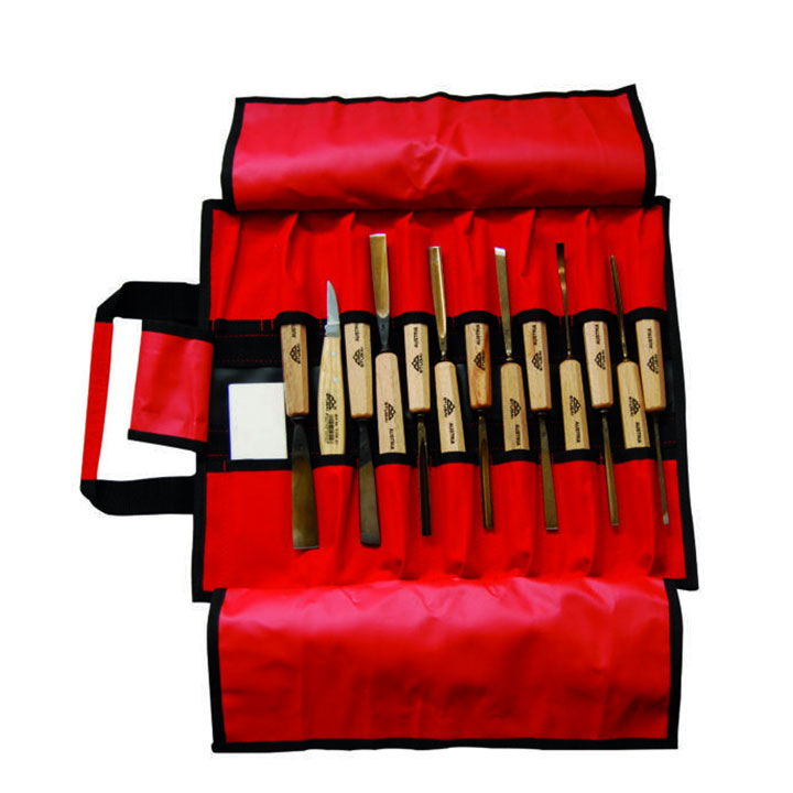 Stubai Woodcarving 14 Piece Tool Set and Tool Roll