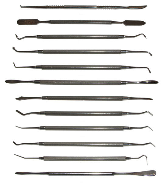 Tiranti Stainless Steel Clay Modelling Tool Set A