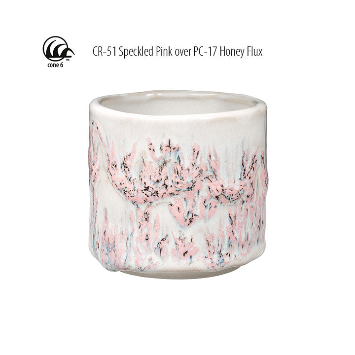 Amaco Crawls Speckled Pink Brush-on Glaze