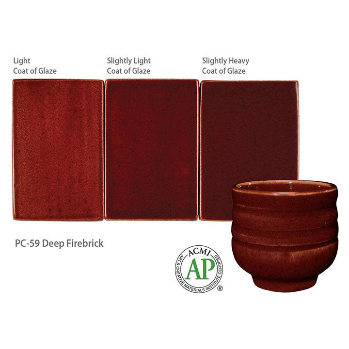 Amaco Potter's Choice Deep Firebrick Brush-on Glaze
