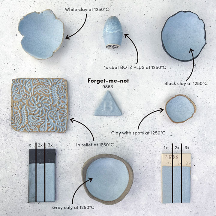 Botz Forget-Me-Not Stoneware Brush-on Glaze